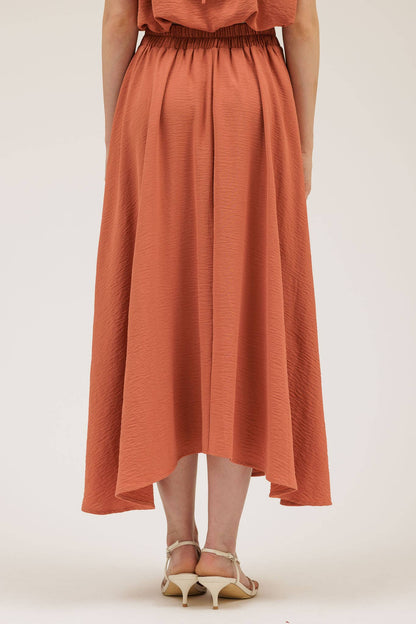 Effortless Elegance Box Pleated Midi Skirt