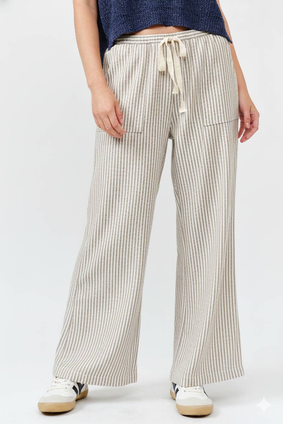 The Striped Wide Leg Pant