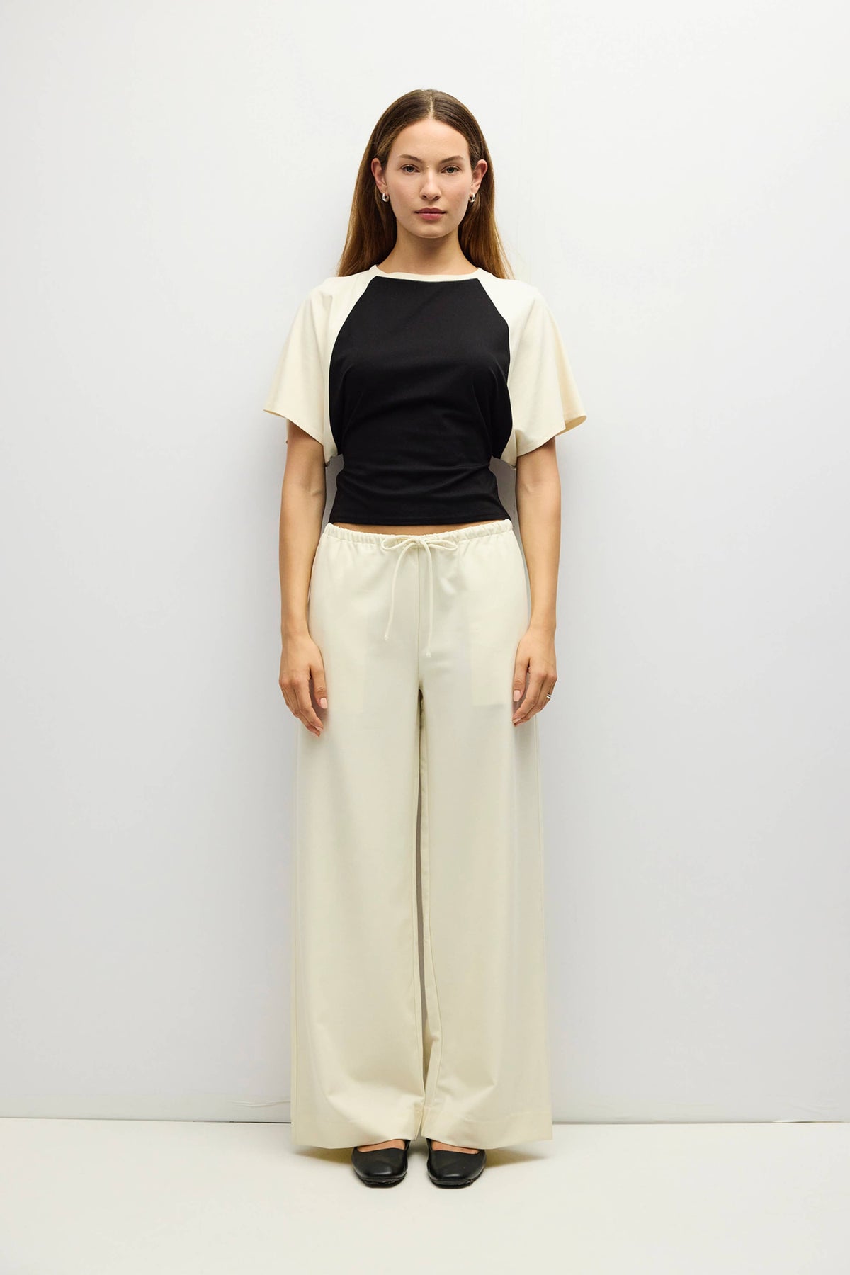 Taylor Raglan Tie-Back Knit Top
