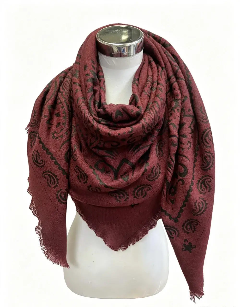 Large square bandana-print scarves