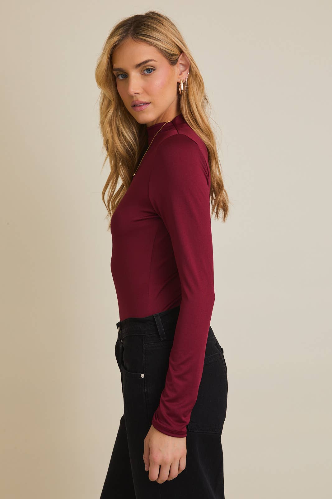 MOCK NECK BODYSUIT