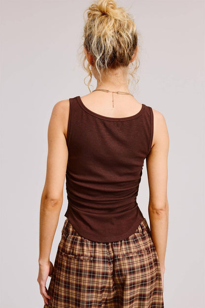 The Ruched Ribbed Tank — Your New Everyday Essential