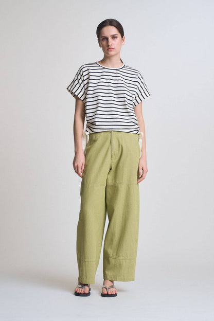  STRIPE DRAWSTRING TEE