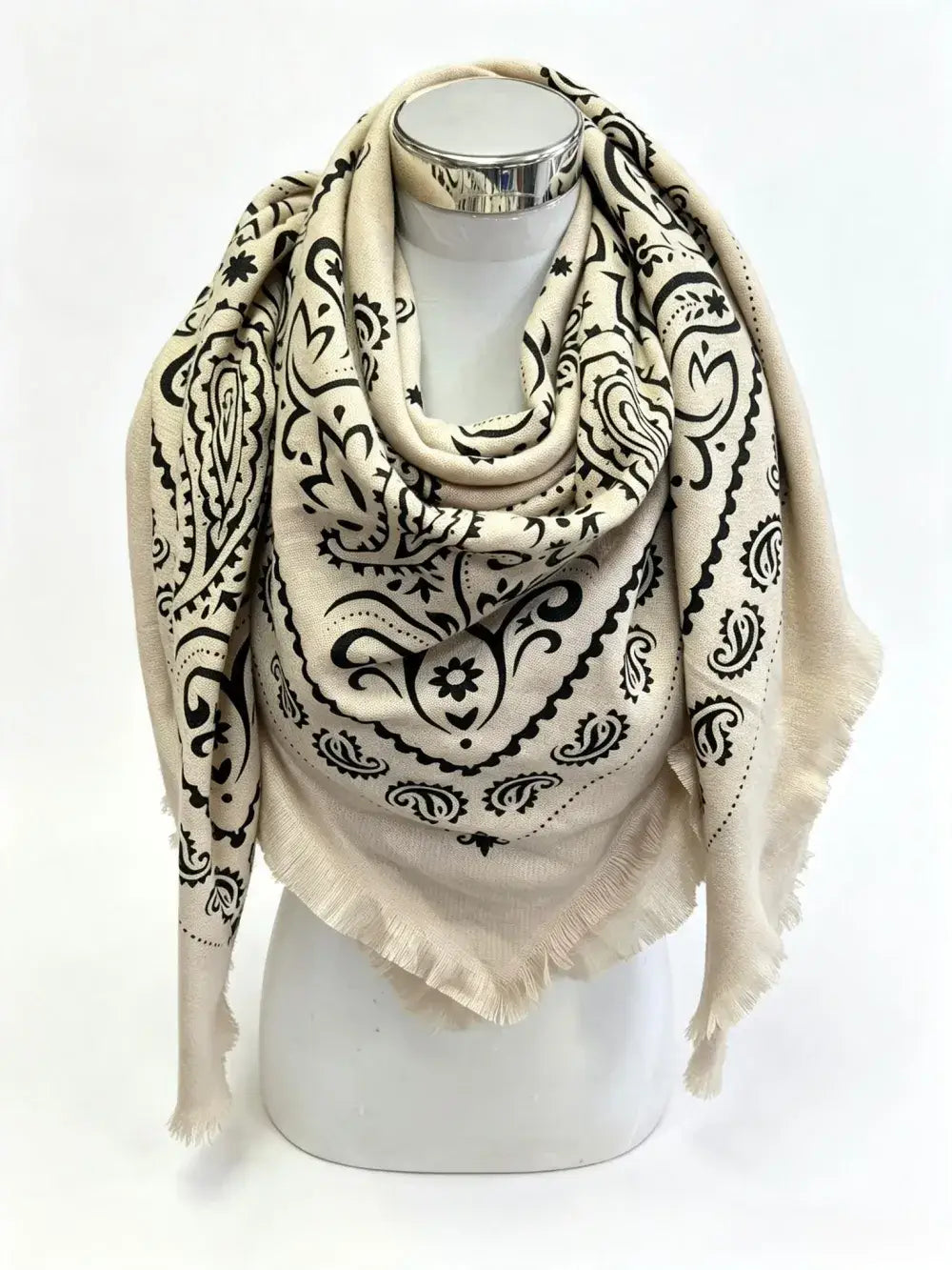 Large square bandana-print scarves