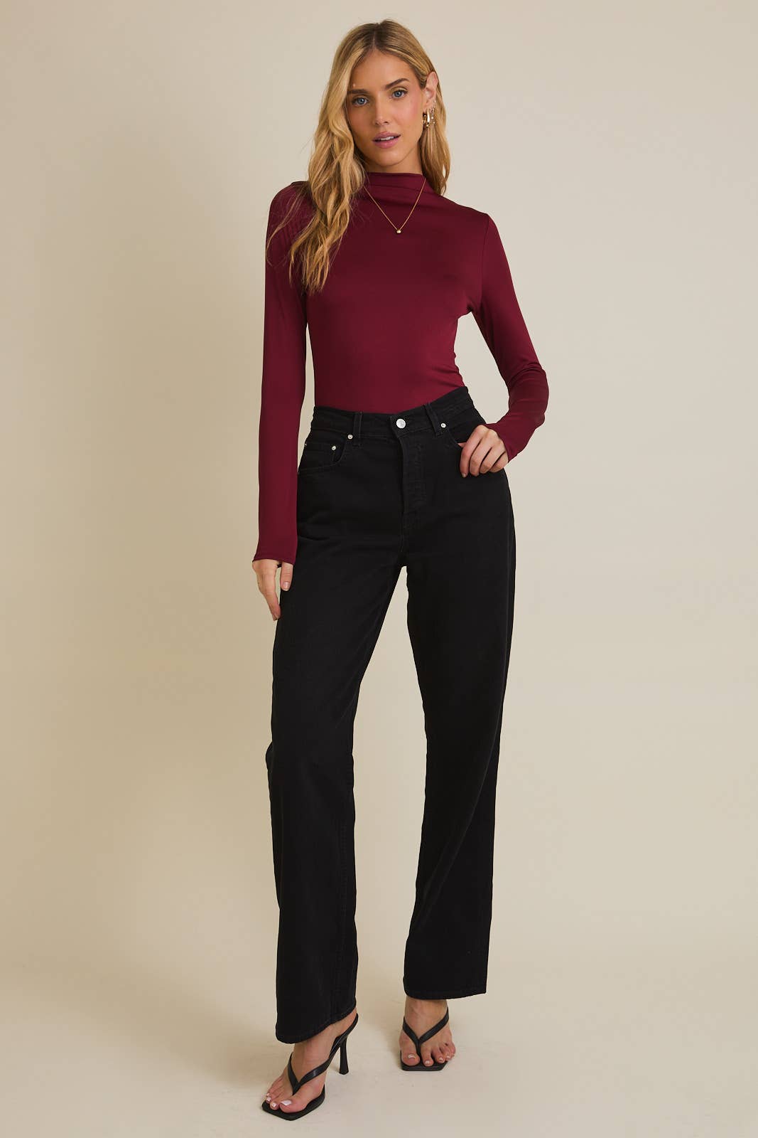 MOCK NECK BODYSUIT