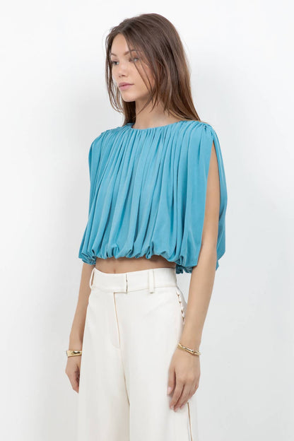 SLEEVELESS BALLOON TOP