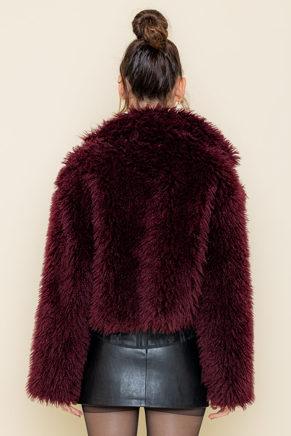 Cropped Furry Coat