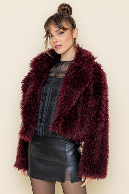 Cropped Furry Coat