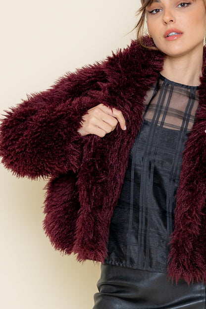Cropped Furry Coat