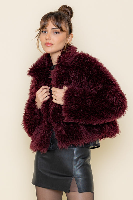 Cropped Furry Coat