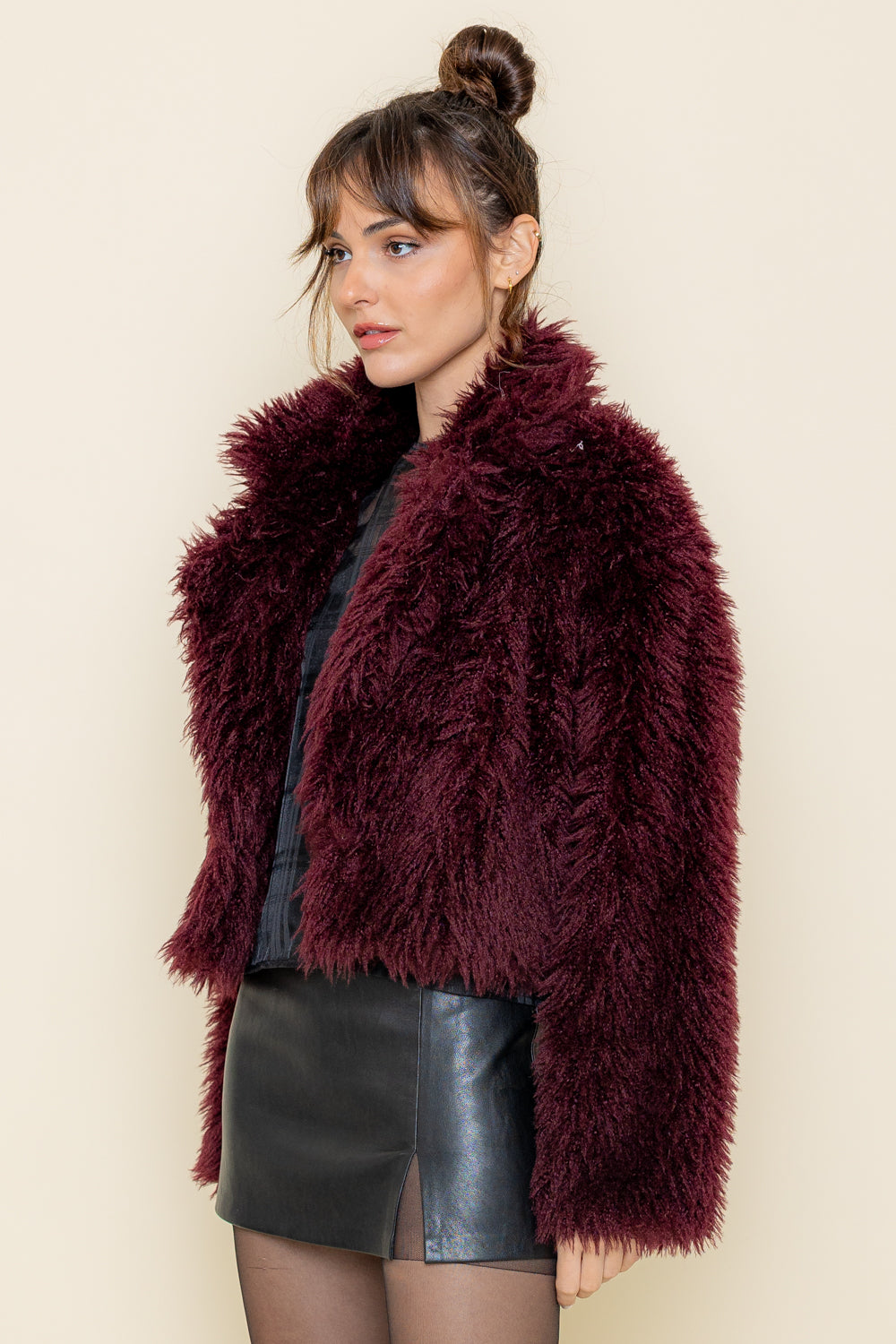 Cropped Furry Coat
