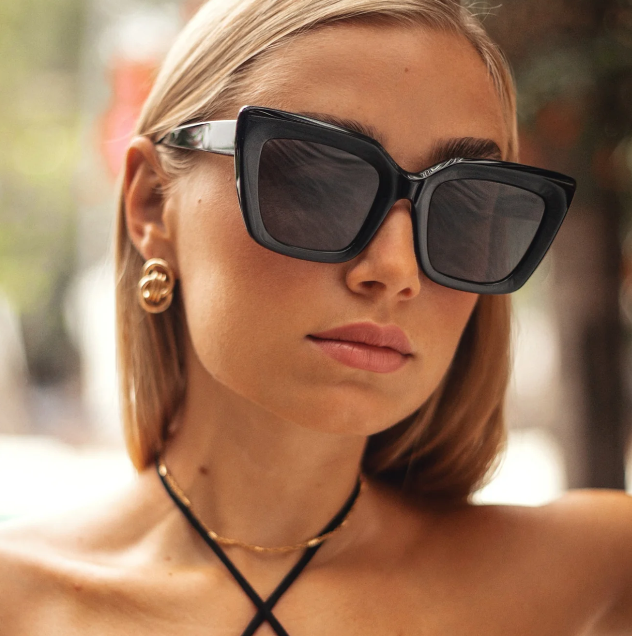 Portofino - Over Sized Cat Eye Sunglasses