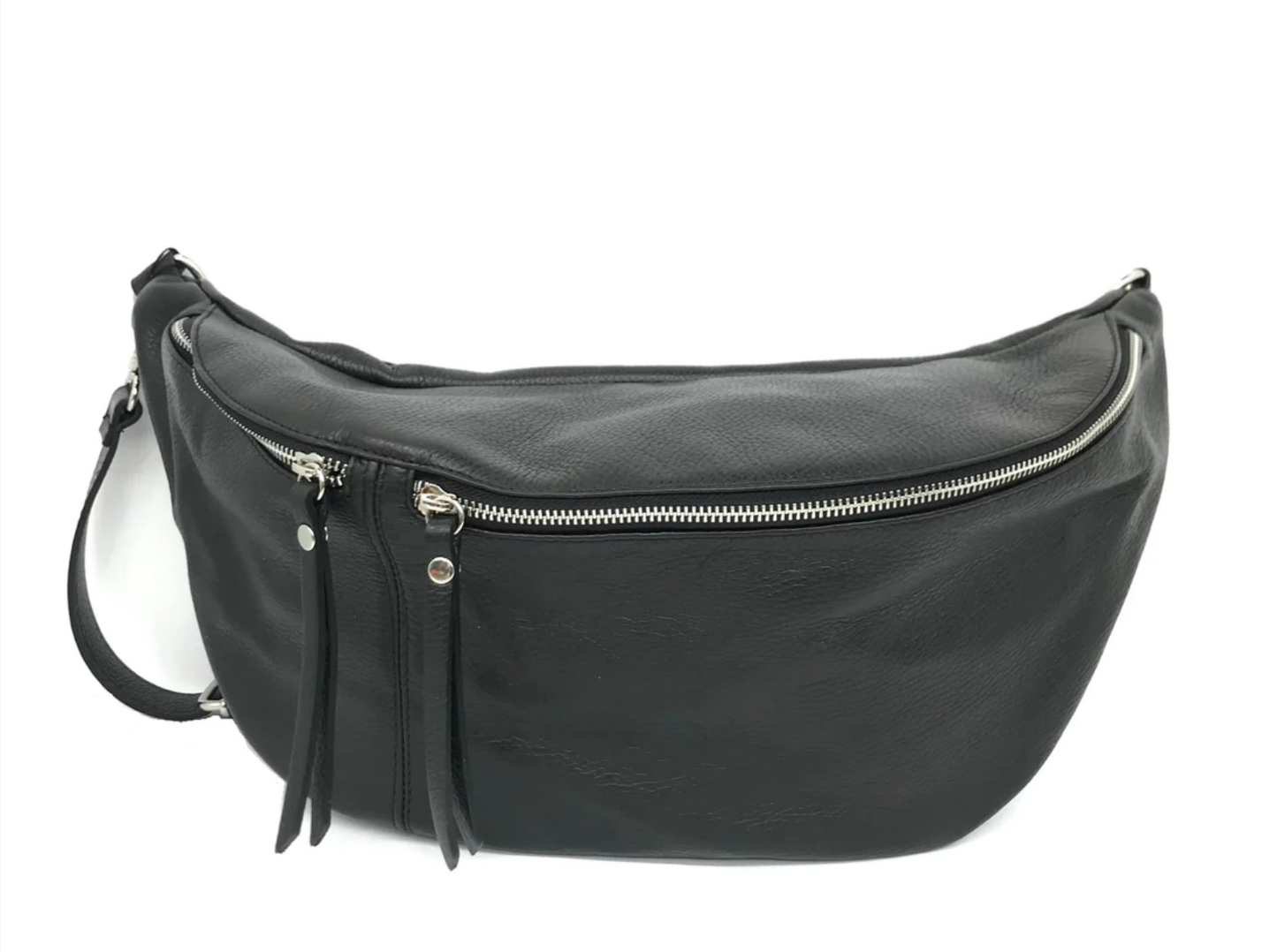 Italian Leather Oversized Crossbody