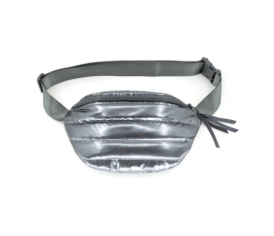 Metallic Puffer Fannie Pack/Crossbody