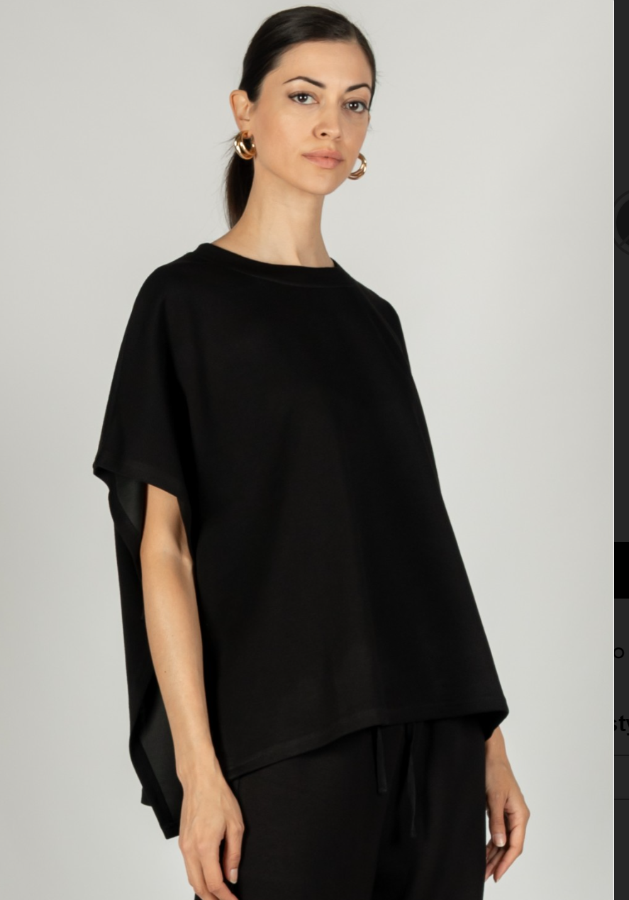 Scuba Modal Side Slit Cape Top