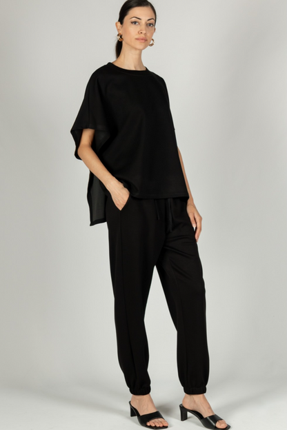 Scuba Modal Side Slit Cape Top