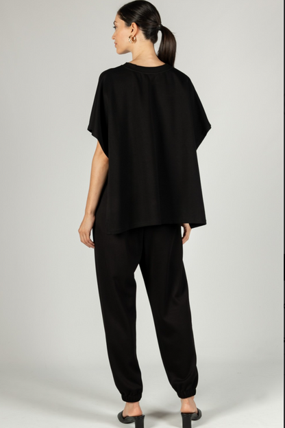 Scuba Modal Side Slit Cape Top