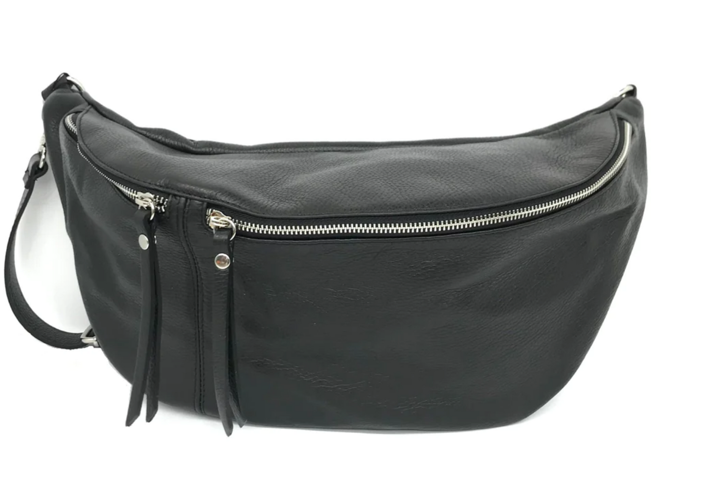 Italian Leather Oversized Crossbody