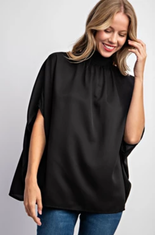 Tie Back Batwing Sleeve Top