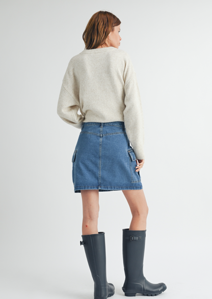 Denim Mini Skirt