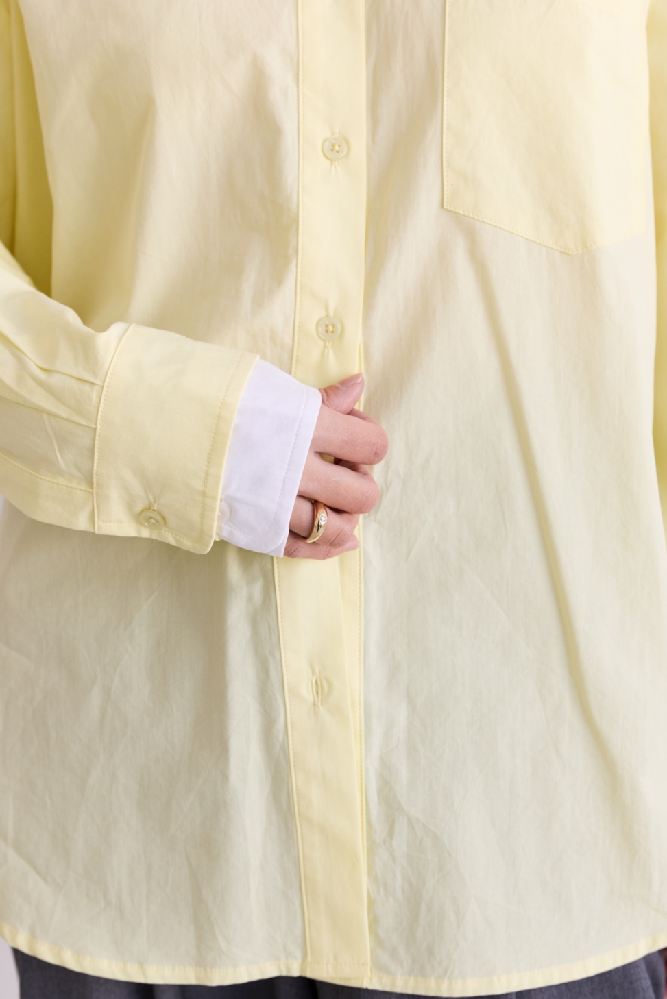 Lemon Button Up