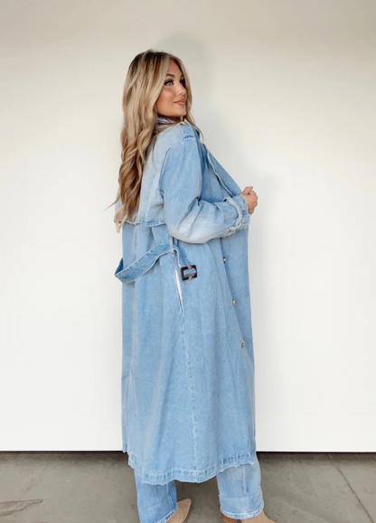 Denim Trench Coat