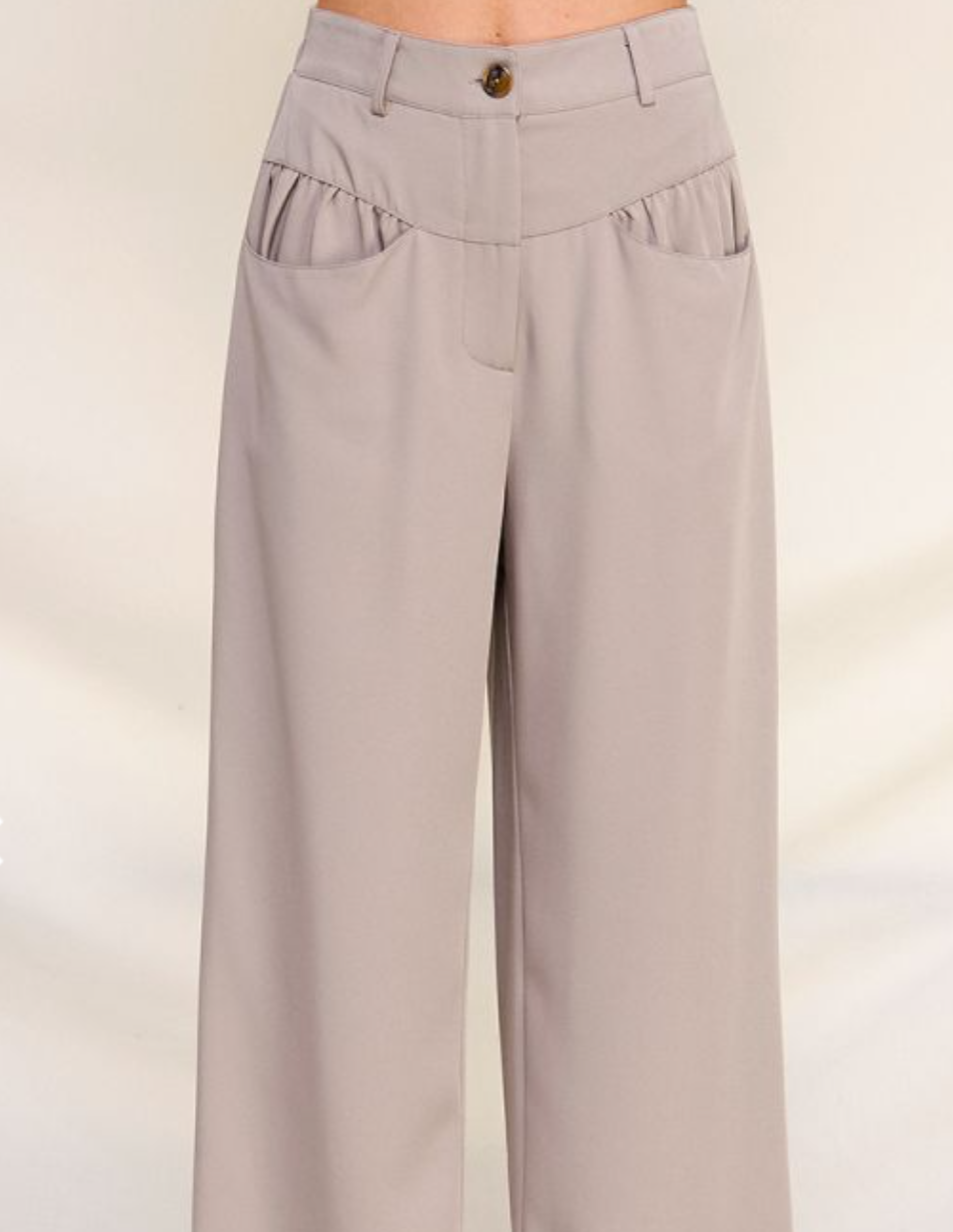 Pleated Drop Waist Trouser