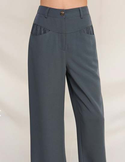 Pleated Drop Waist Trouser