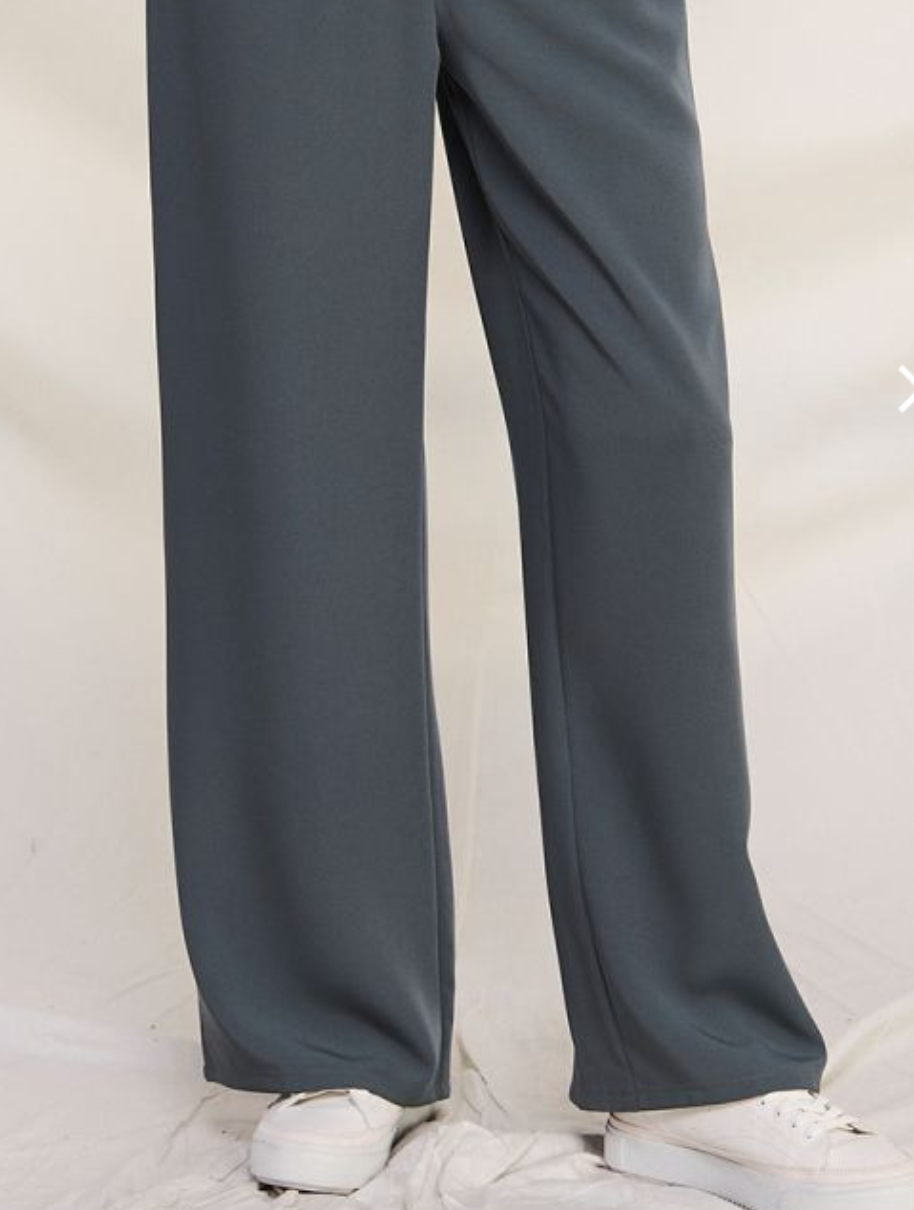 Pleated Drop Waist Trouser