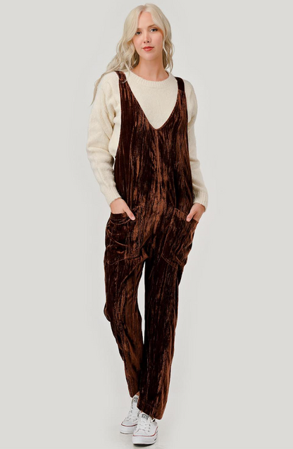 Crushed Velvet Jumpsuit