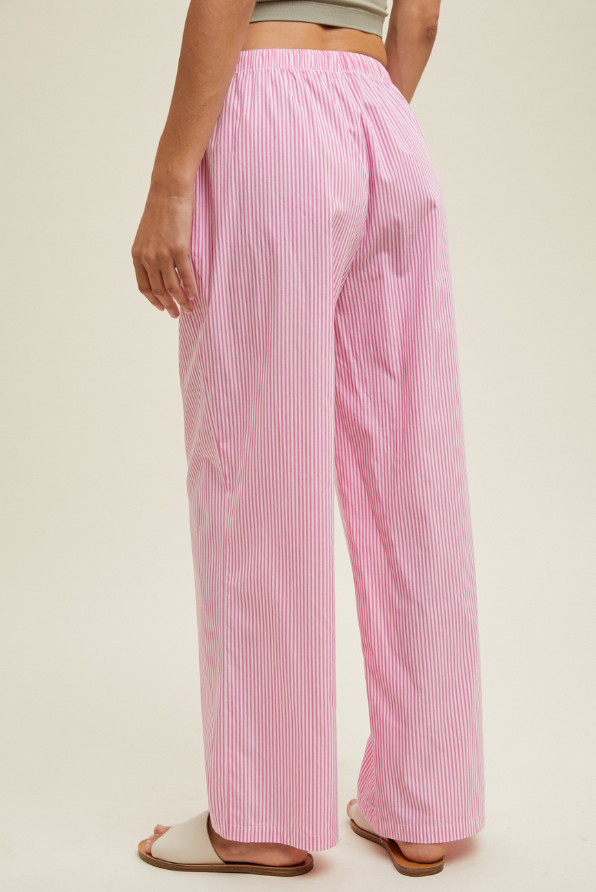 Pinstriped Drawstring Pant