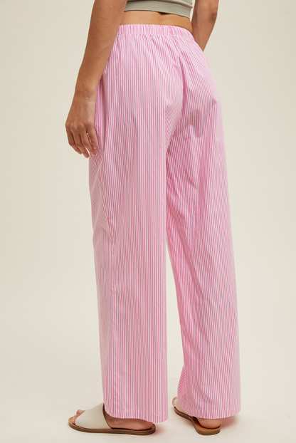 Pinstriped Drawstring Pant