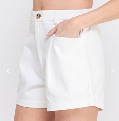Twill Box Shorts