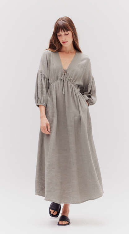 Gauze Midi Dress