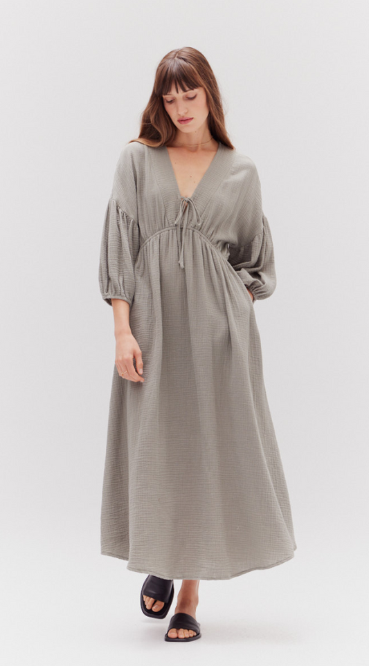 Gauze Midi Dress