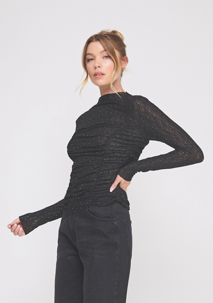 Embellished Lace Top