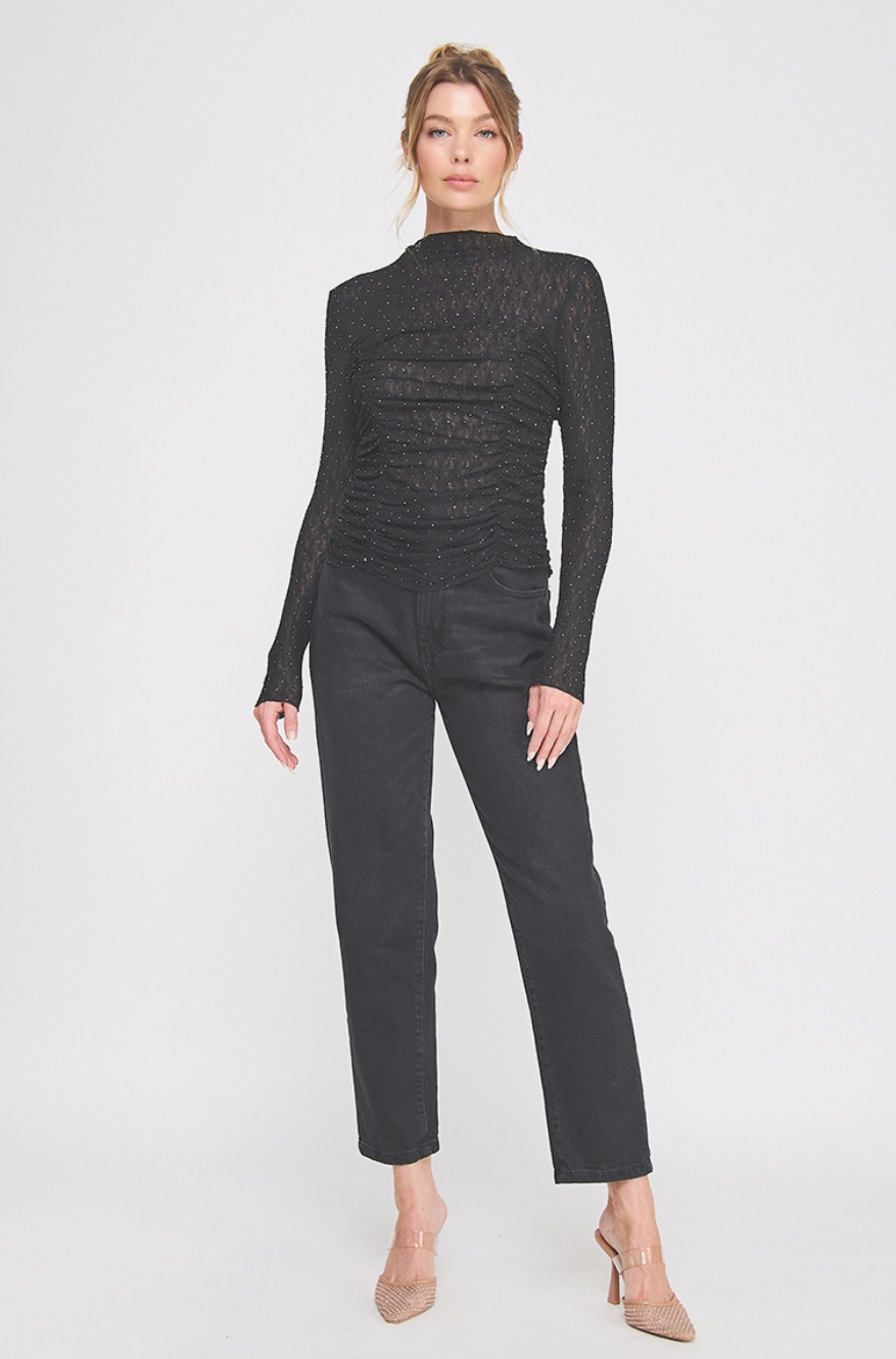 Embellished Lace Top