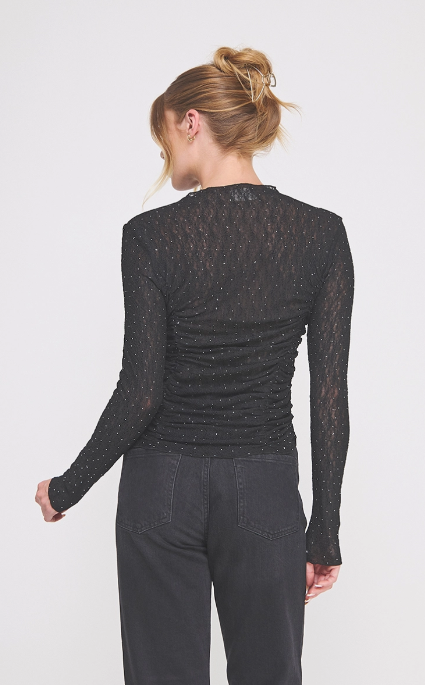 Embellished Lace Top