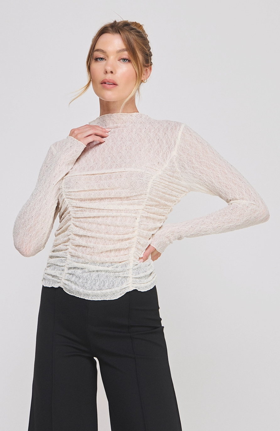 Embellished Lace Top