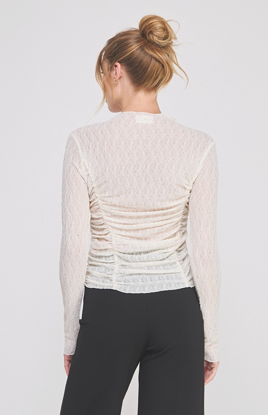 Embellished Lace Top