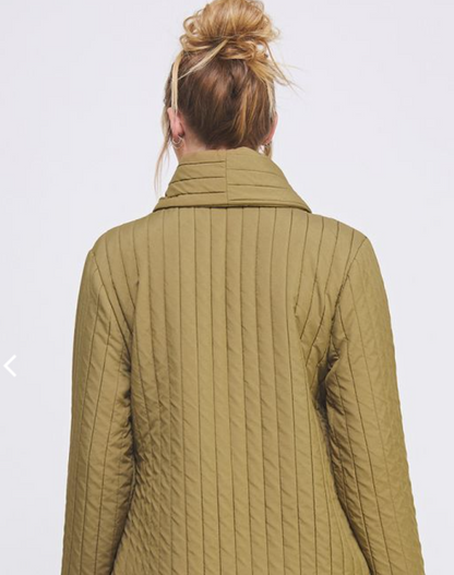 Soft Quilted Wrap Jacket