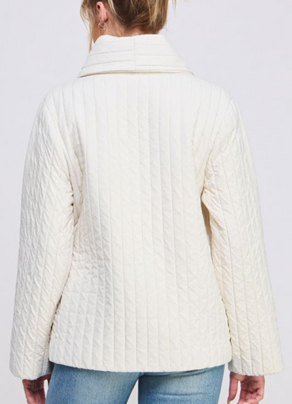 Soft Quilted Wrap Jacket