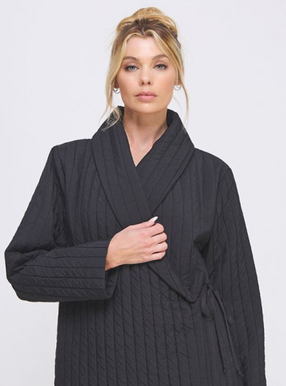 Soft Quilted Wrap Jacket