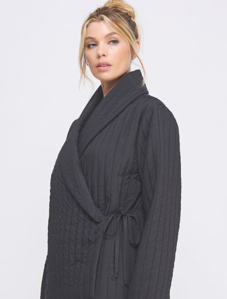 Soft Quilted Wrap Jacket