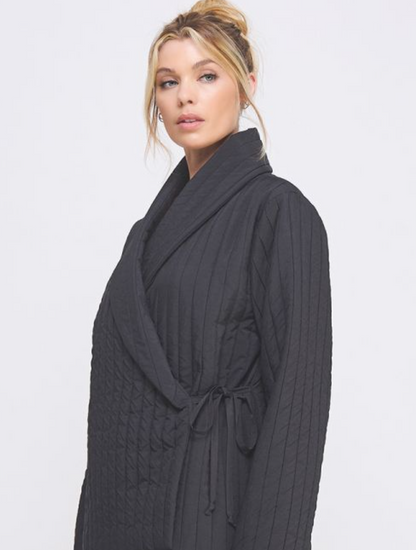 Soft Quilted Wrap Jacket
