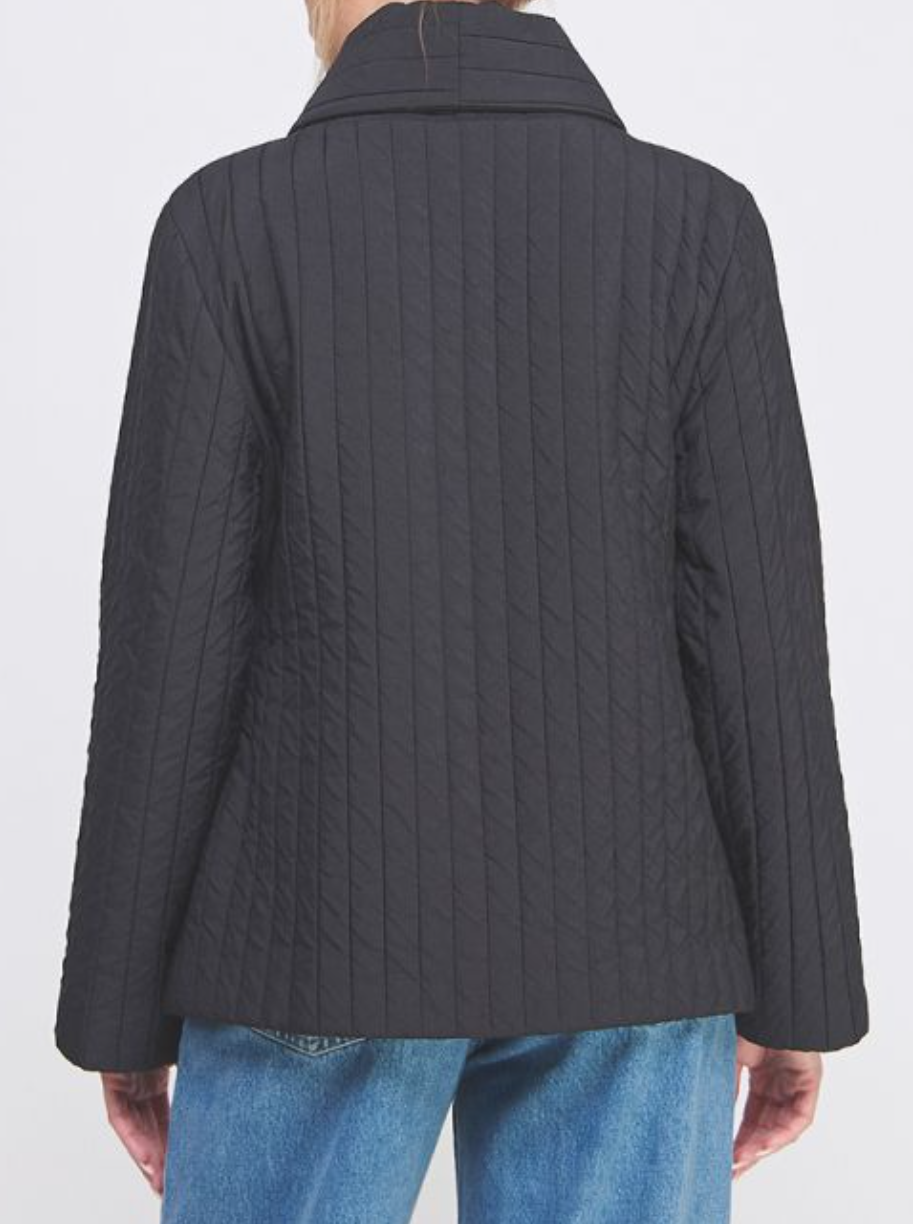 Soft Quilted Wrap Jacket