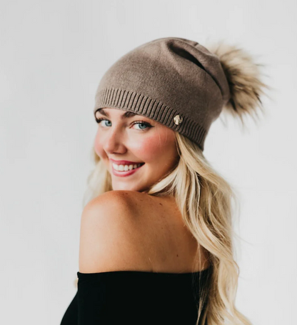 Fur Pom Beanie