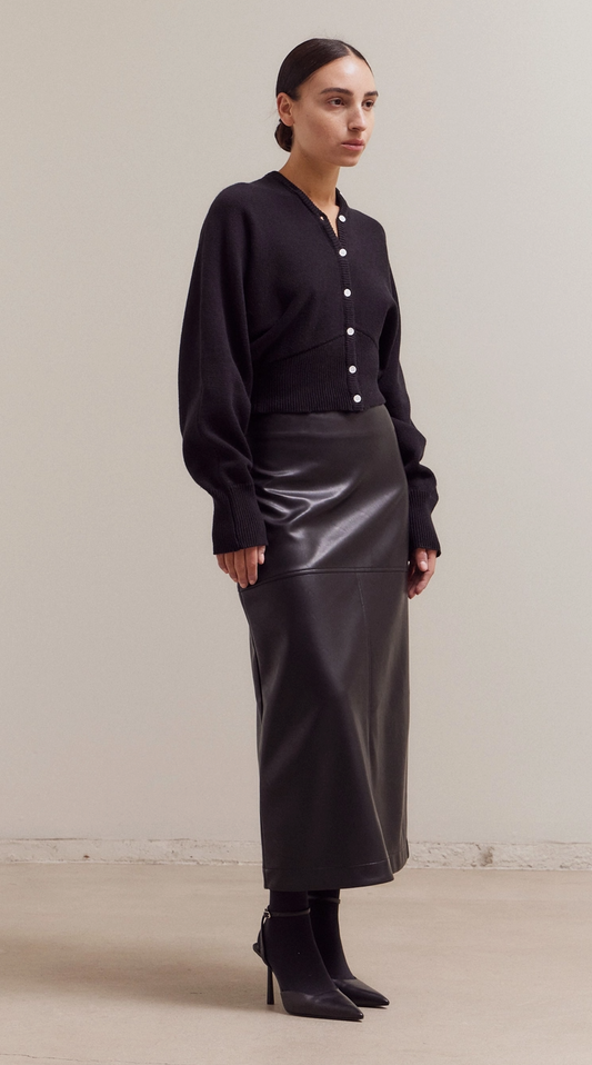 Button Up Neck Cardigan