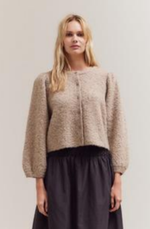 Claire Puff Sleeve Cardigan
