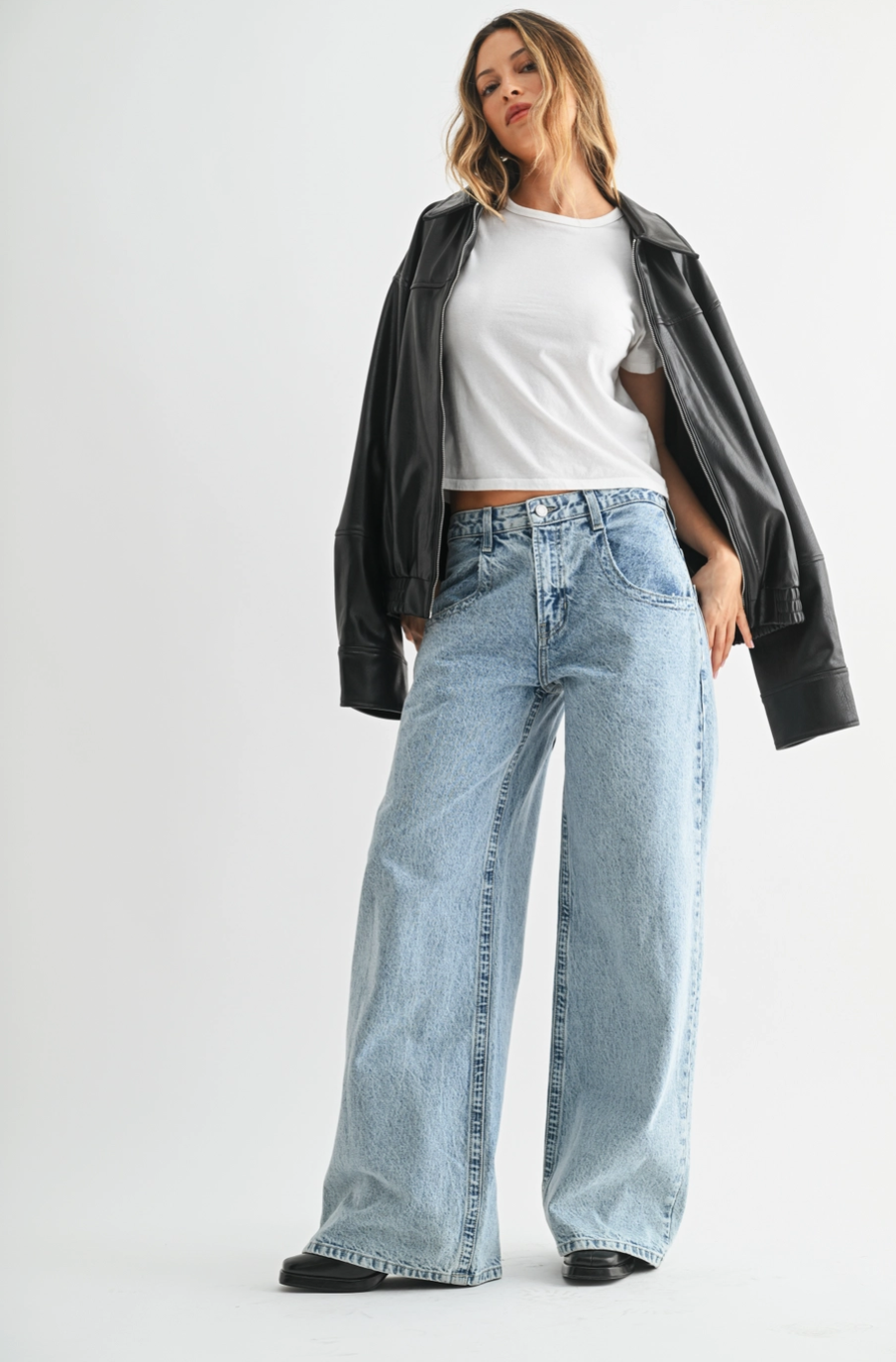 Boyfriend Wide Leg Jean